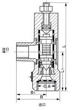 ST-16C可調恒溫式蒸汽疏水閥外形尺寸圖