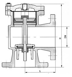 H142X液壓（yā）水（shuǐ）位控製閥外形尺寸圖